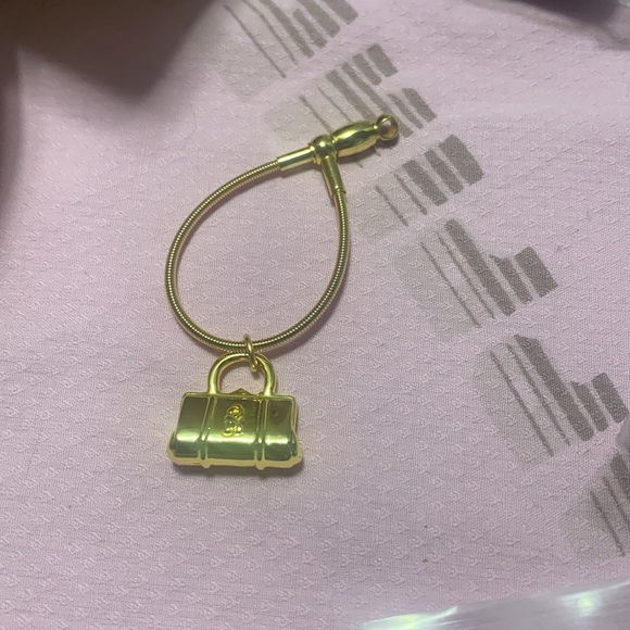 Roberta Di Camerino Gold Purse Charm Keychain - Picture 1 of 6